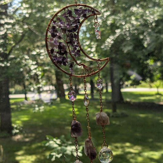 Large Amethyst Tree of Life Sun Catcher