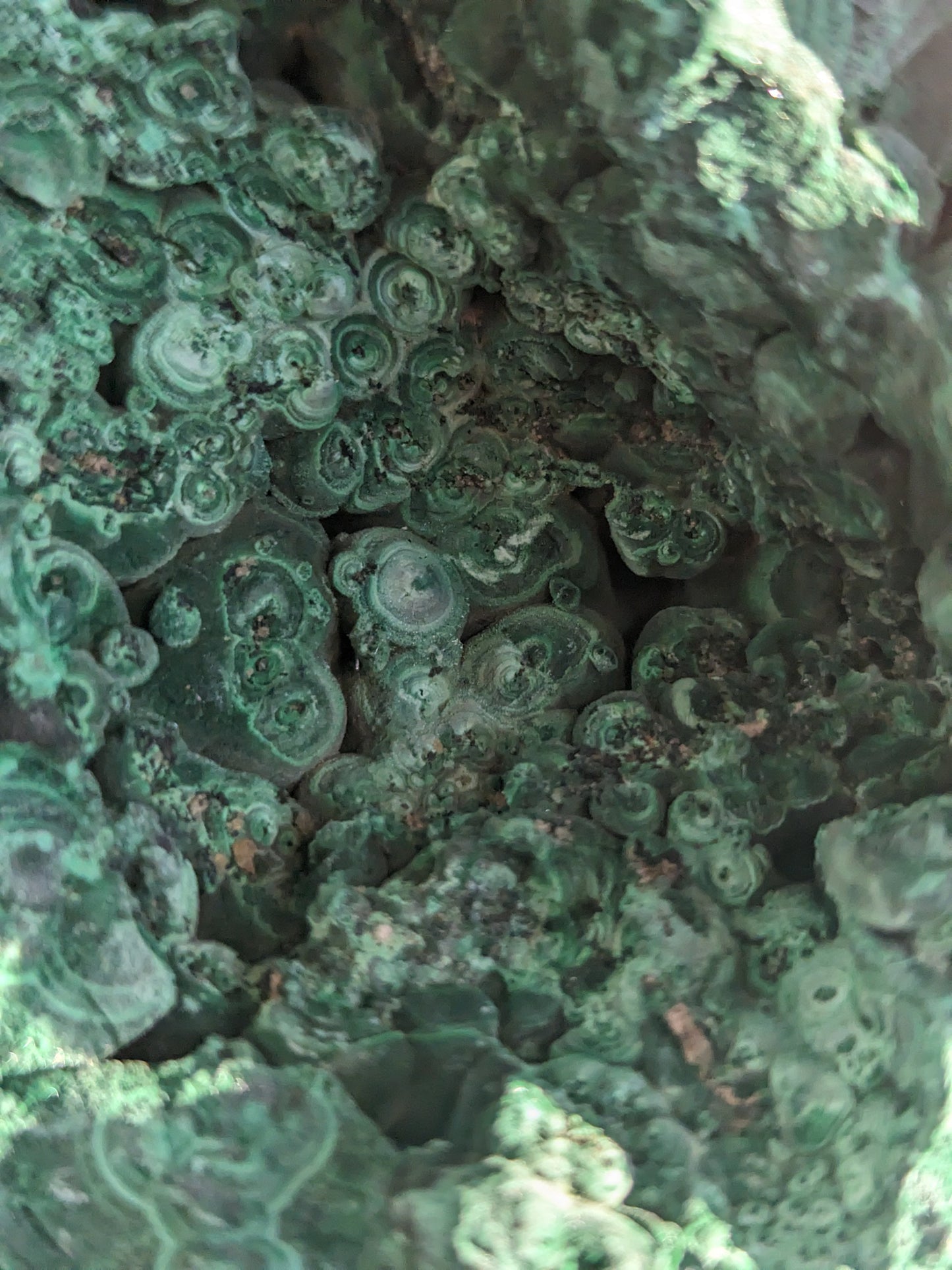 Raw Malachite with Polish #7454767