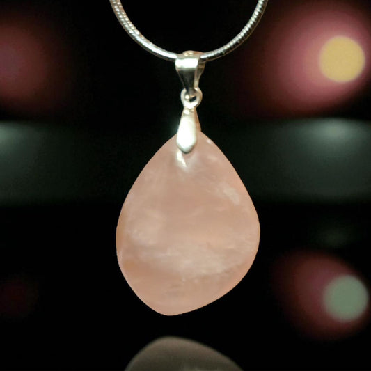 Rose Quartz Pendant Necklace