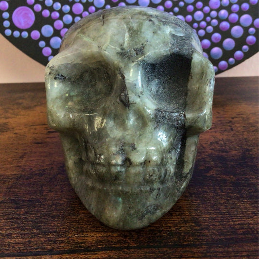 Labradorite Skull #V004510