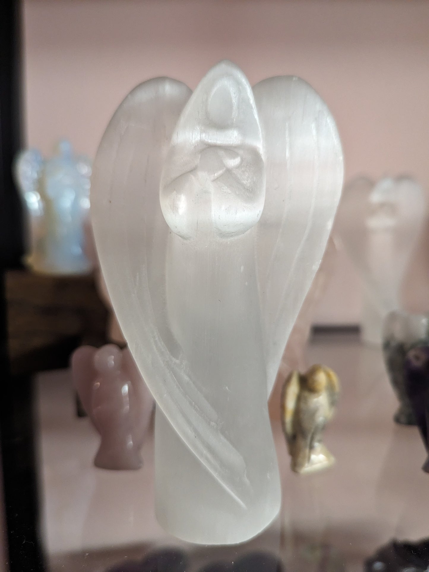 Satin Spar Selenite Angel