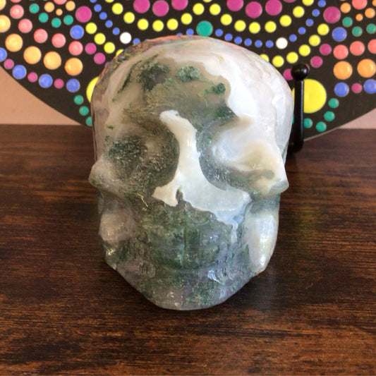 Moss Agate Skull #668188K