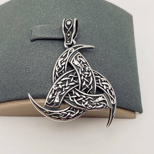 Viking Totem Celtic Knot Stainless Steel Pendant