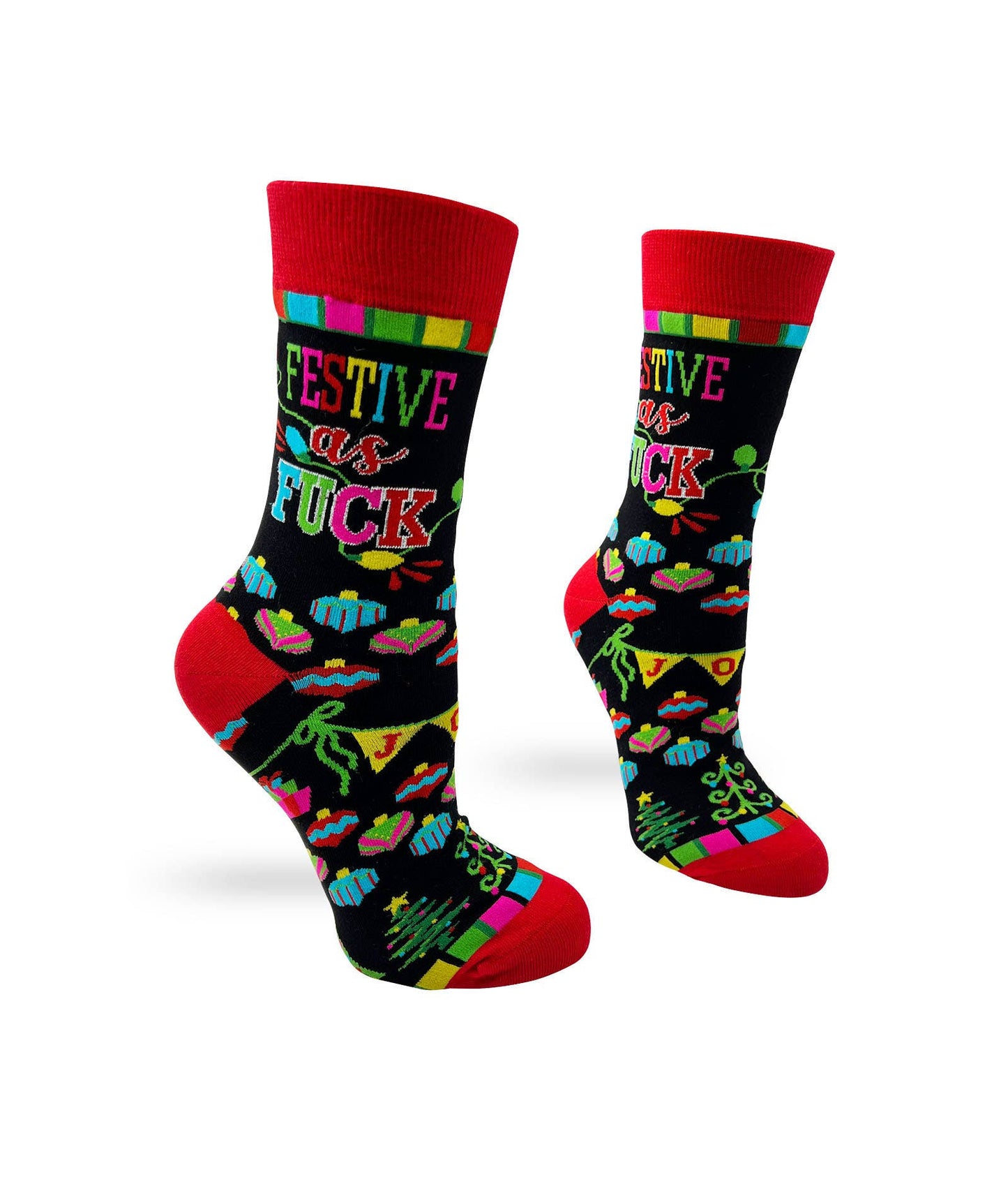 Festive as F#*k Sassy Women's Novelty Socks