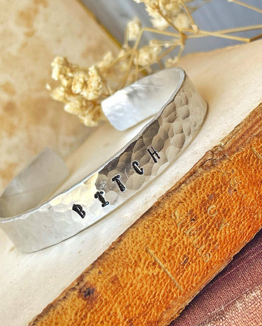 Feminist- Hand Hammered and Stamped Word Bracelets