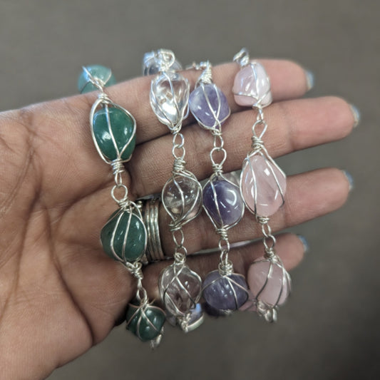 Hand Wrapped Tumble Bracelets