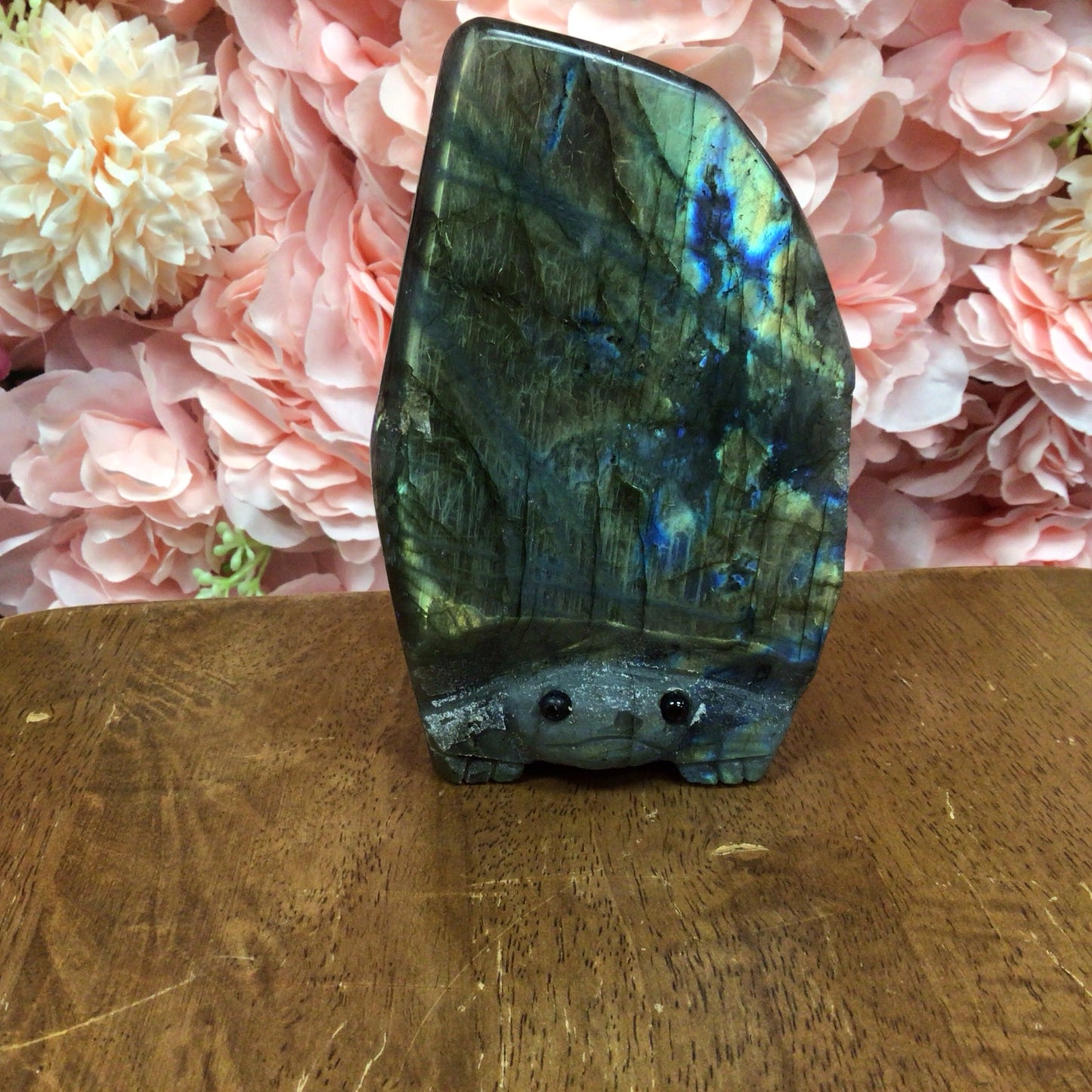 Large Labradorite Turtle Crystal Buddy
