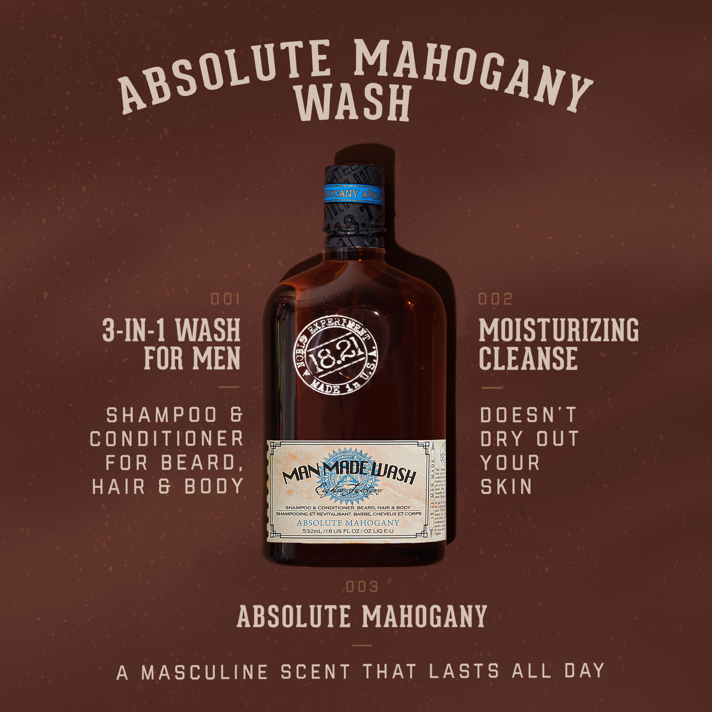 Absolute Mahogany 1821 Man Made Wash