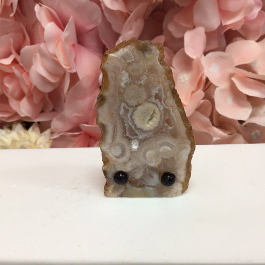 Pink Amethyst and Flower Agate Crystal Buddy #678570A