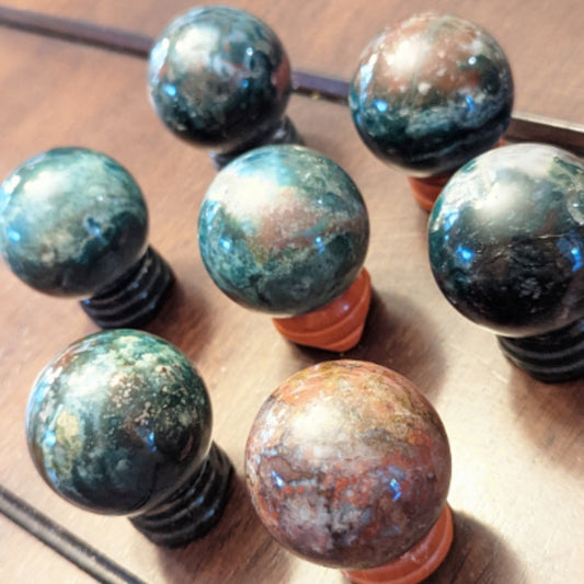 Medium Ocean Jasper Sphere
