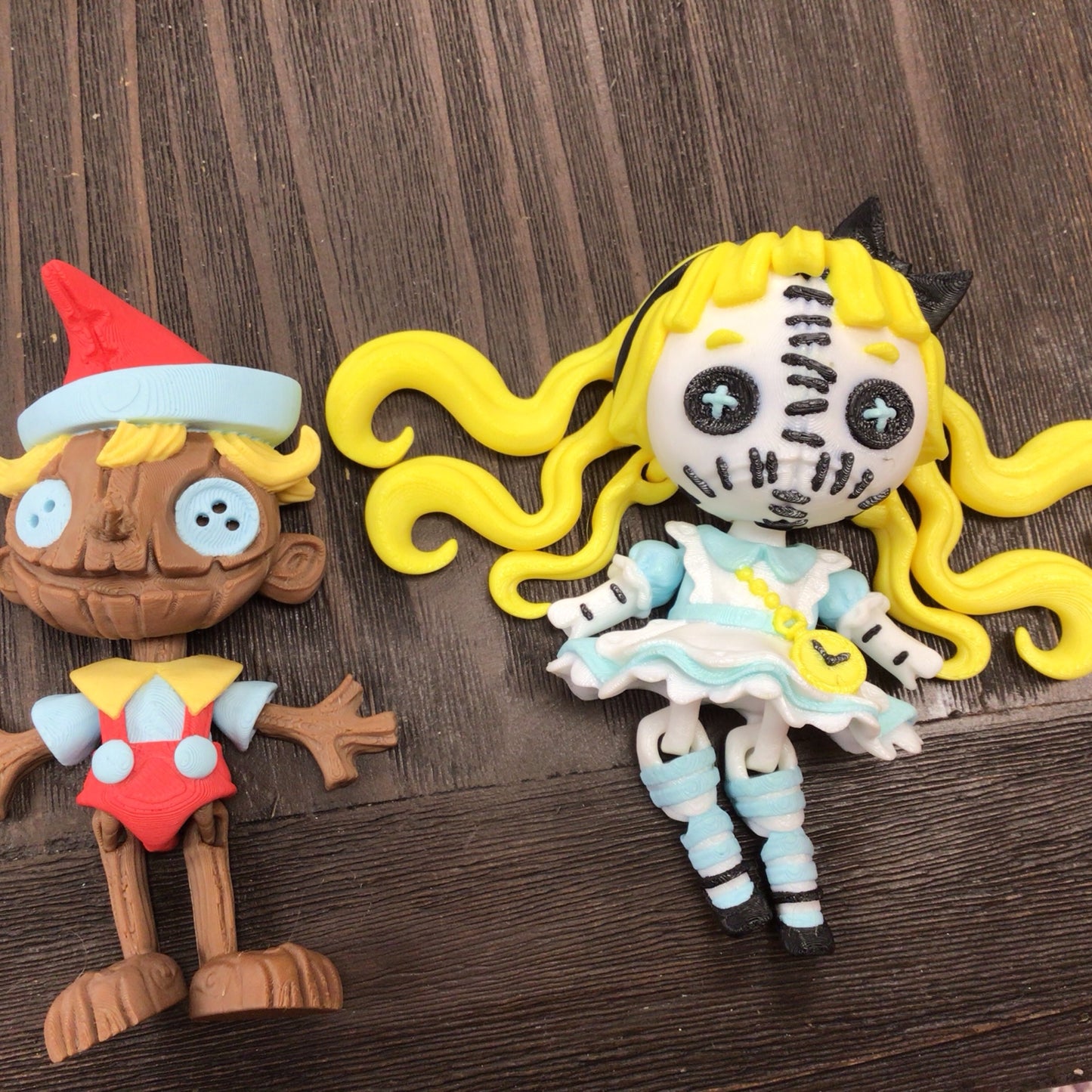 Creepy Multi- Colored Dolls- 3D Printed by ScootsLoot