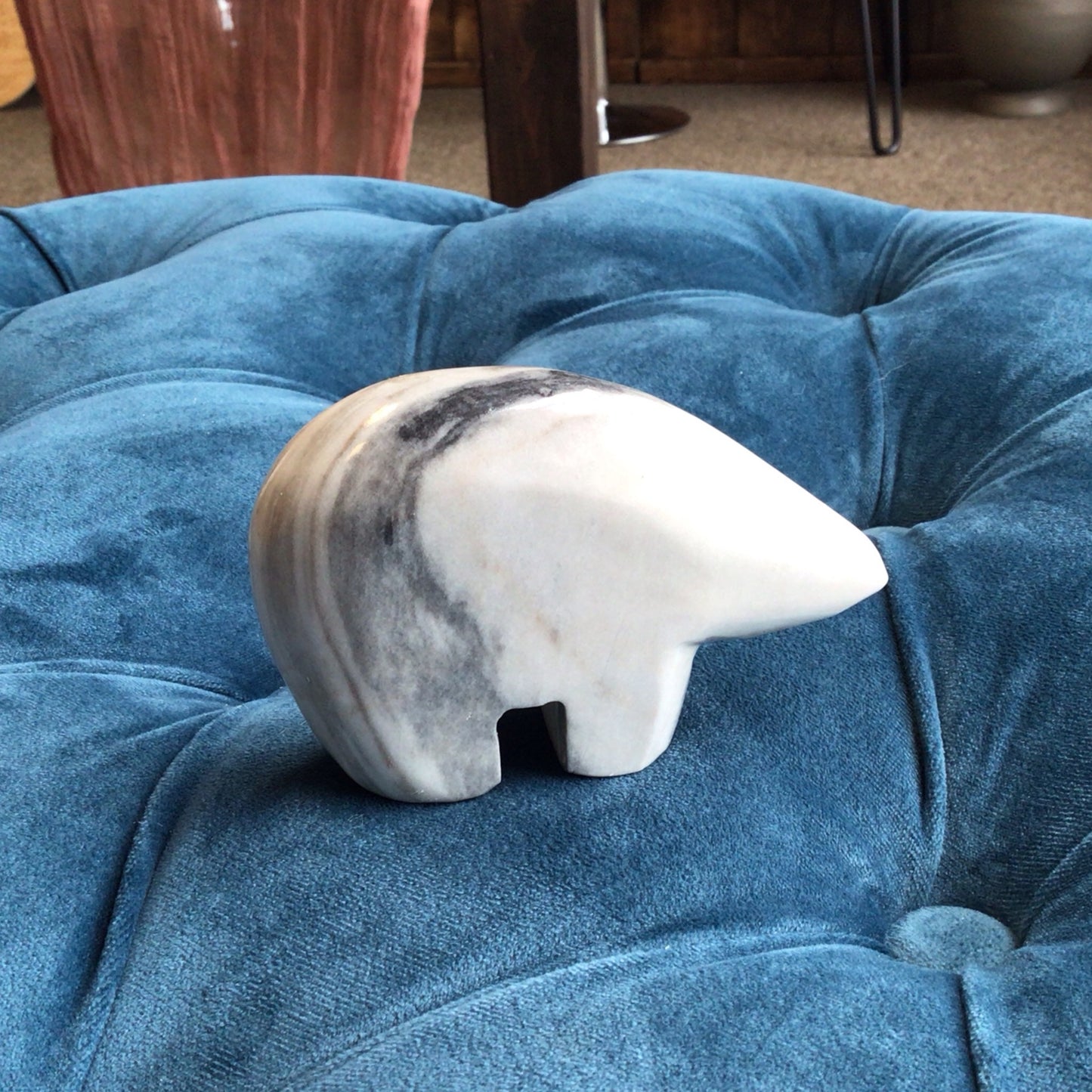 Hand Carved Agate Bear