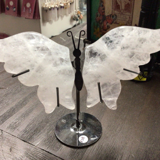 Clear Quartz Butterfly Wings