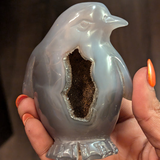 Druzy Agate Penguin