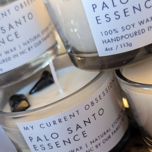 4oz Crystal Intention Candles By My Current Obsessions Co.
