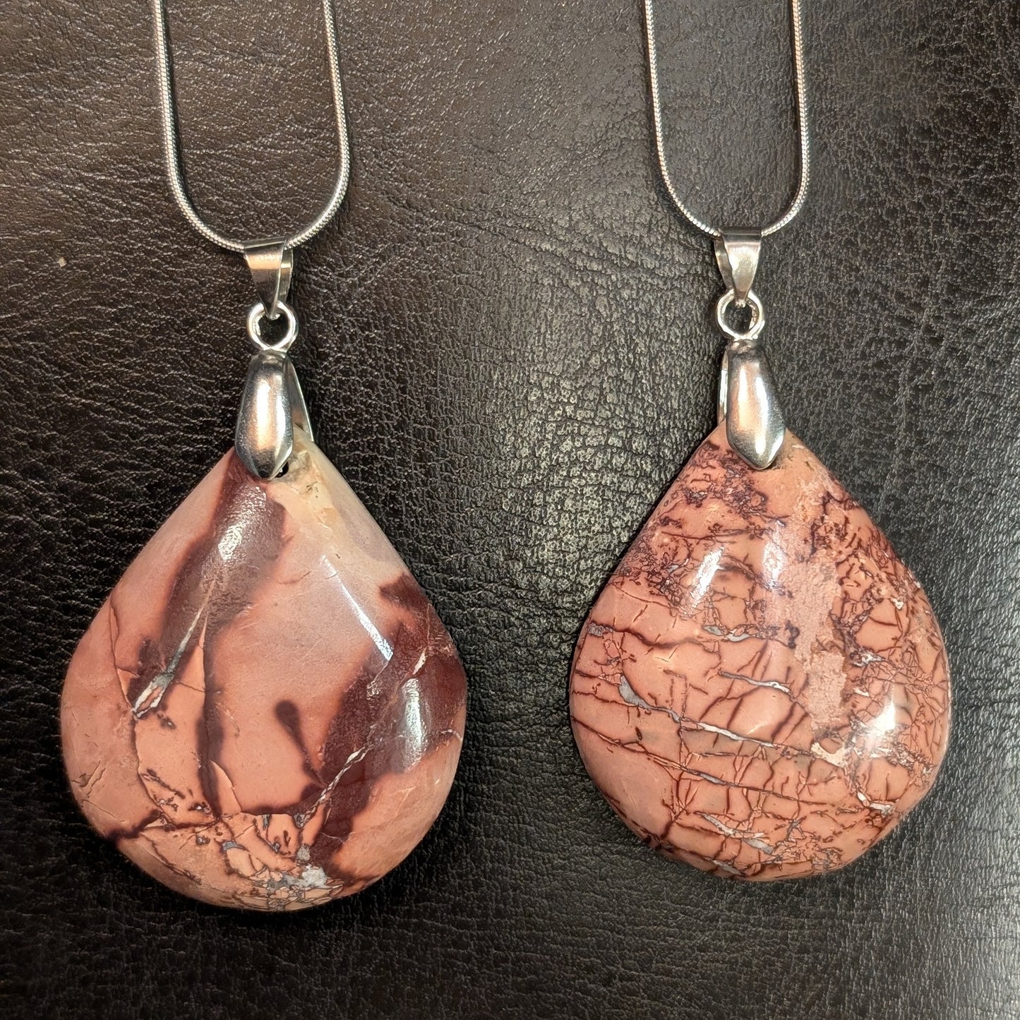 Picture Jasper (Moroccan Mookaite) Pendant Necklace