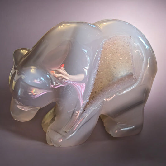 Druzy Agate Bears