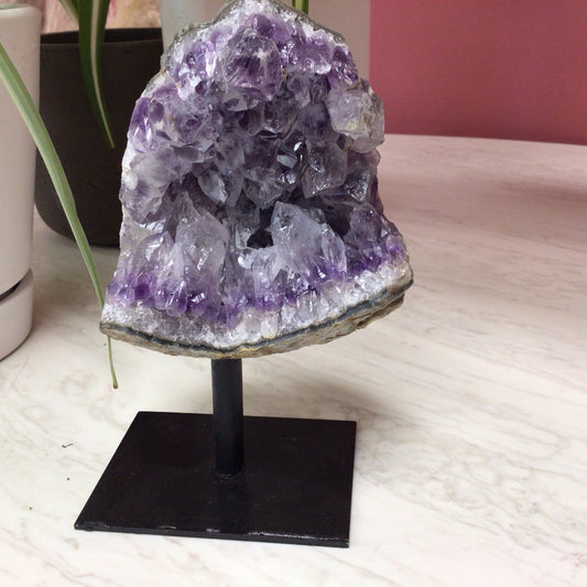 Raw Amethyst On Stand #582967X