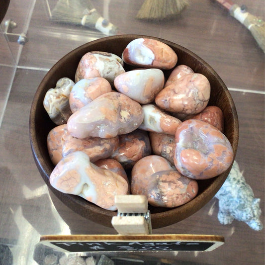Cotton Candy Agate Tumbles
