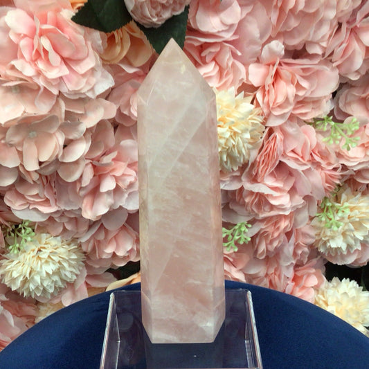 Rose Quartz 7 1/2” Tower