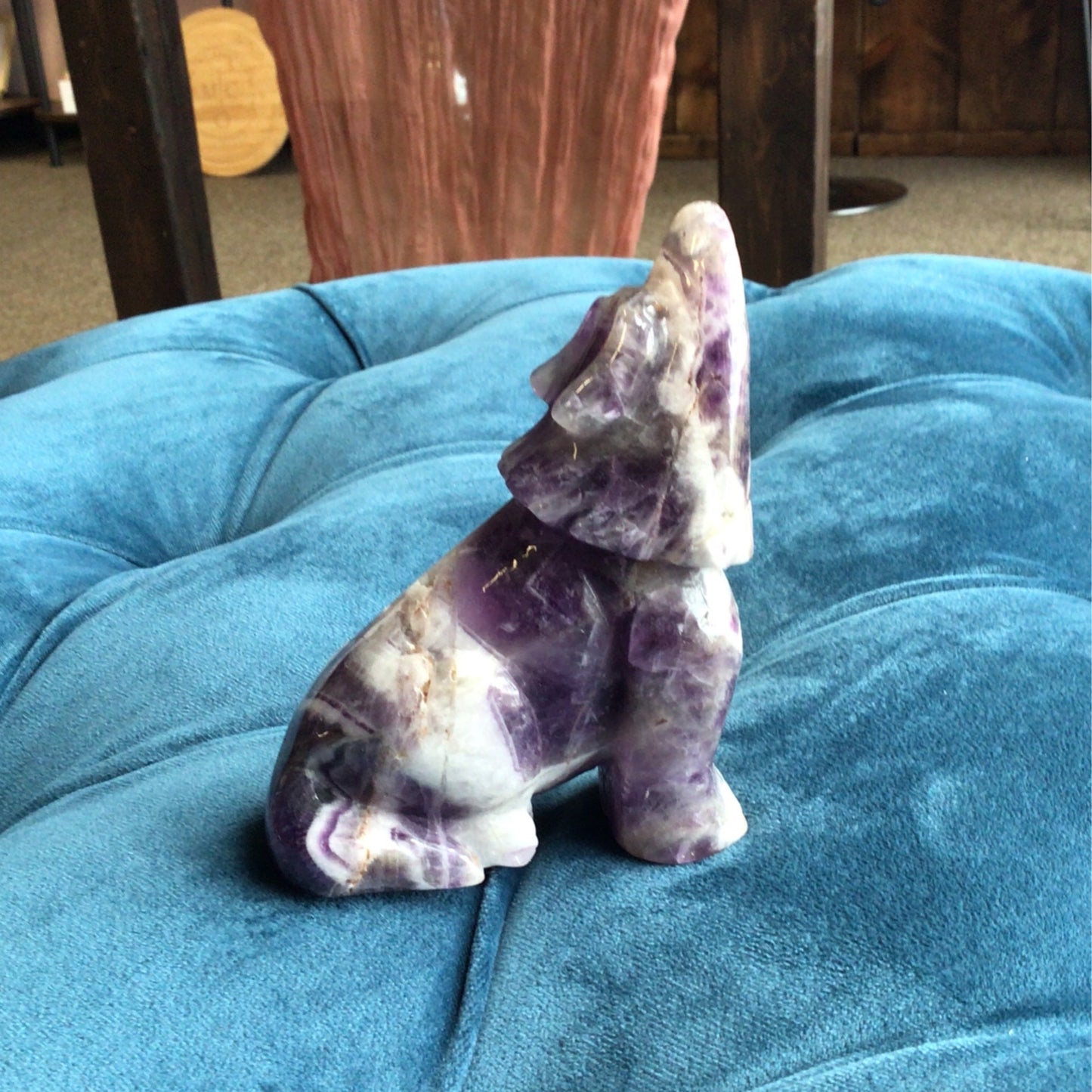 Chevron Amethyst Wolf