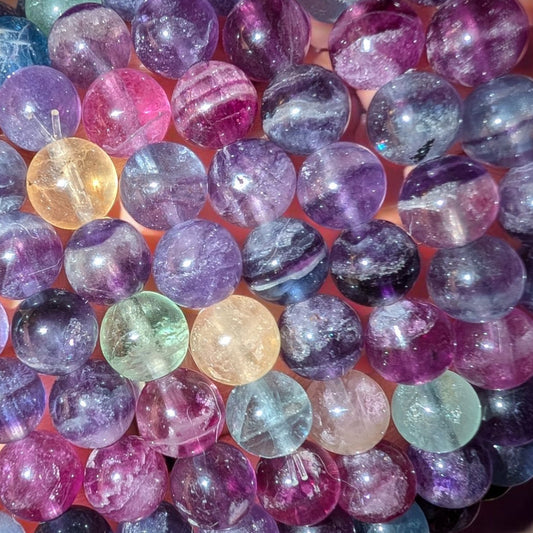 Rainbow Fluorite 6mm Bracelet