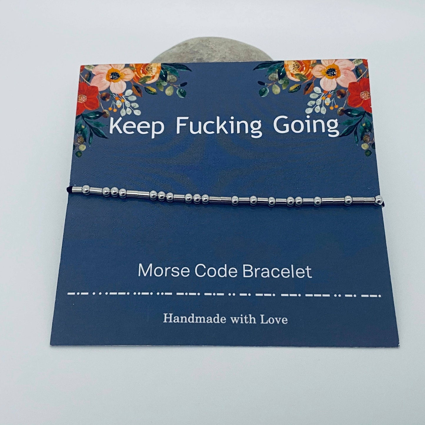 Basic Keep F***ing Going Morse Code Bracelets