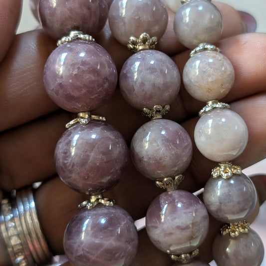 Lavender Rose Quartz Bracelet