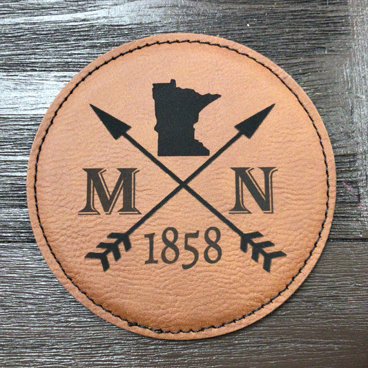 MN 1858 Leatherette Coaster