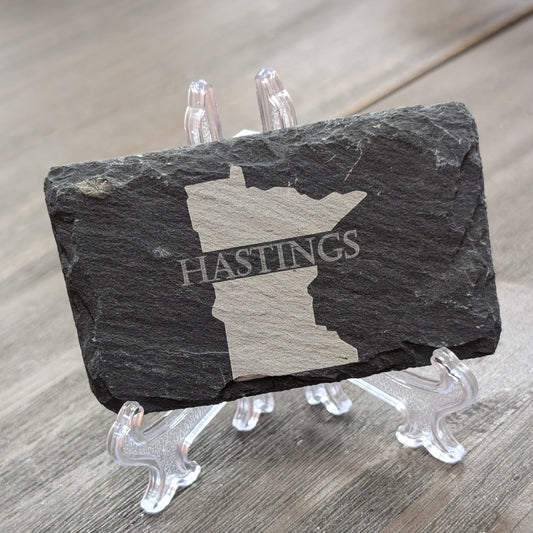 Hastings Monogram Slate Magnet with Display