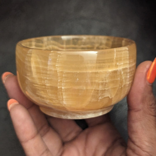 Honey Calcite Bowls