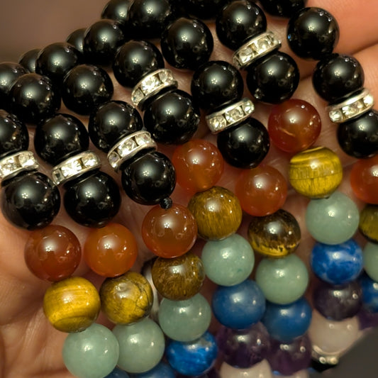 Chakra Black ObsidianBracelet