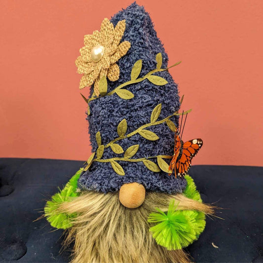 Butterfly Blue Gnome