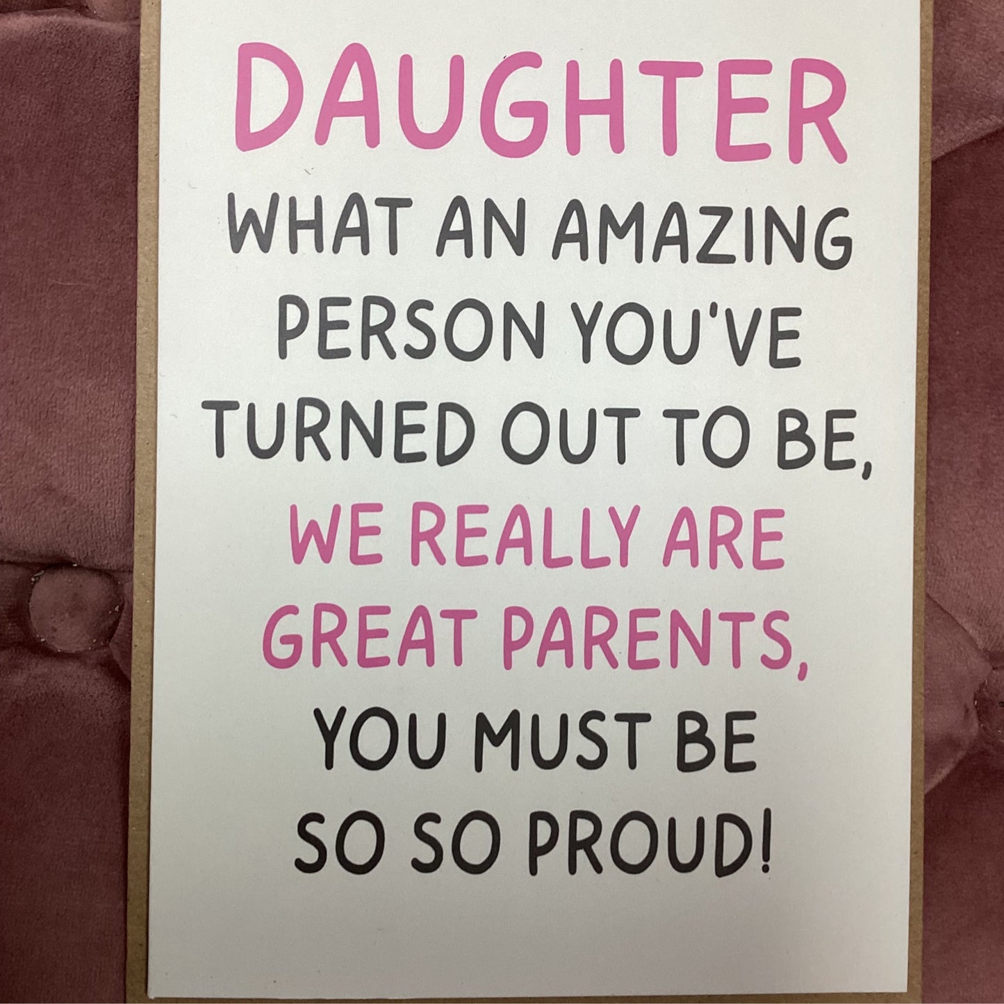 Daughter What An Amazing Greeting Card