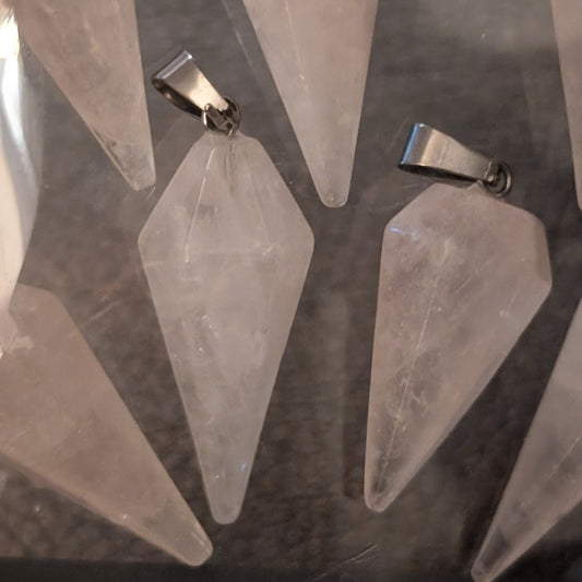 Rose Quartz Point Pendant