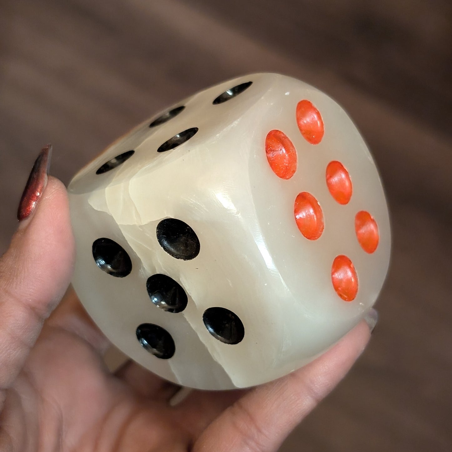 Banded Calcite "Green Onyx" Dice