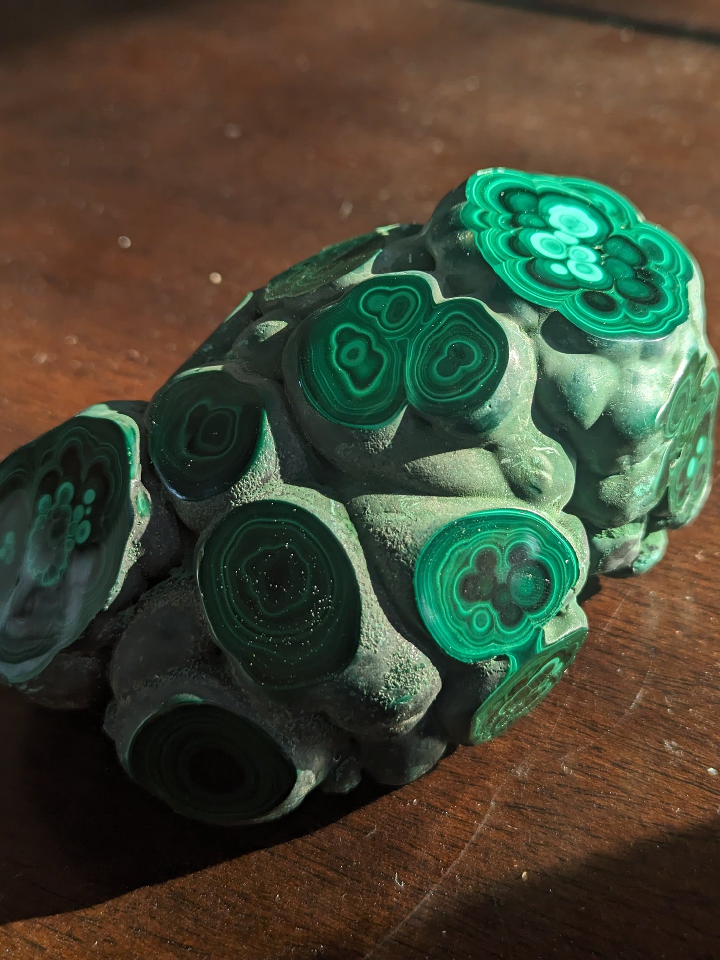 Raw Malachite with Polish #7454767