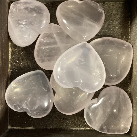 $5 Bin Small Rose Quartz Hearts