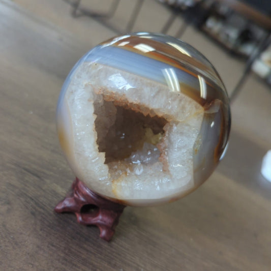 Mixed Agate Sphere "Grand Canyon"