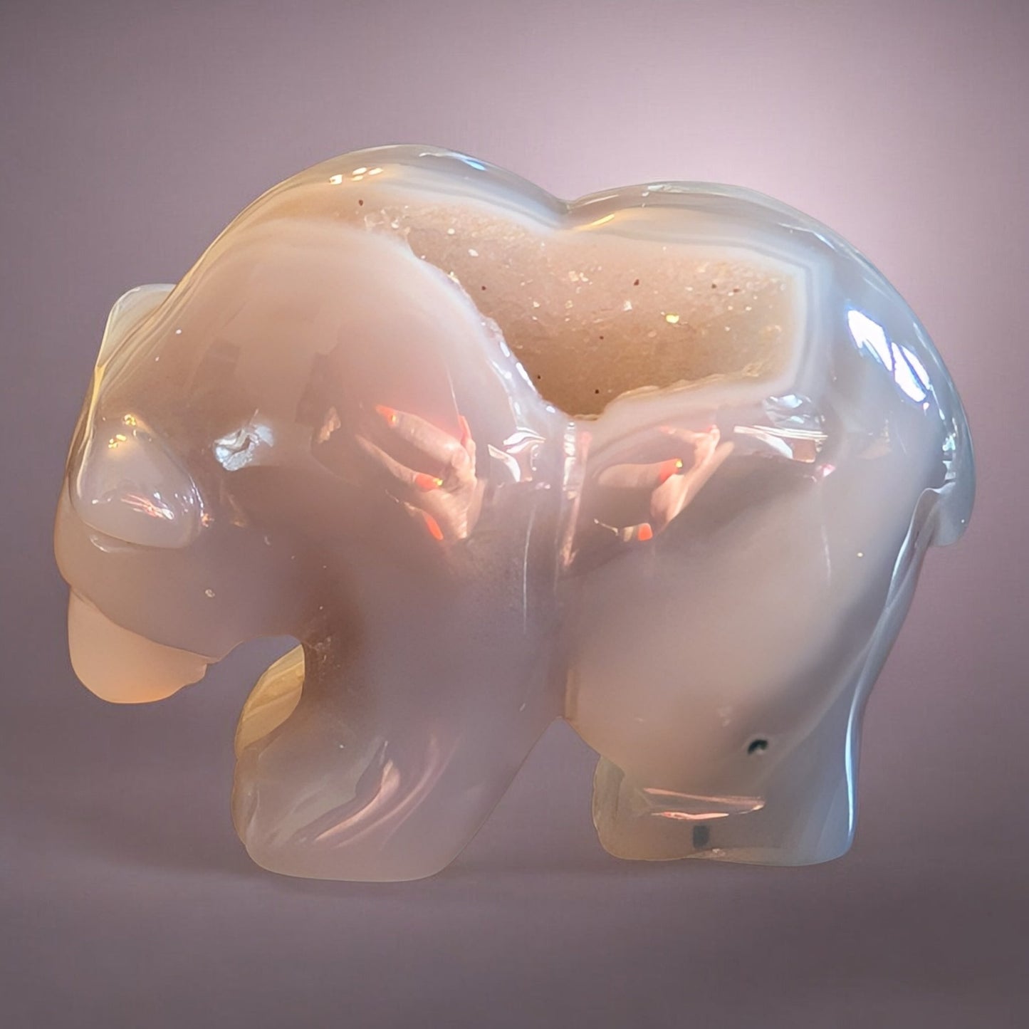 Druzy Agate Bears