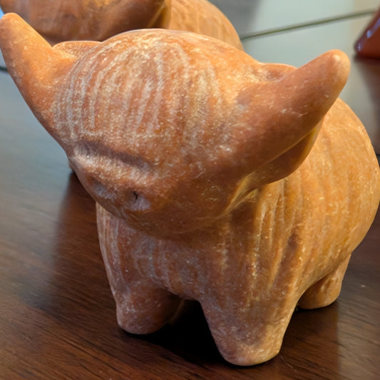 Highland Cow Carvings