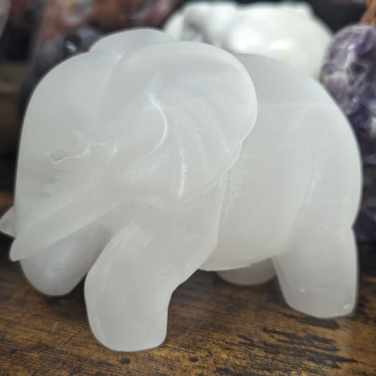 Satin Spar Selenite Elephant