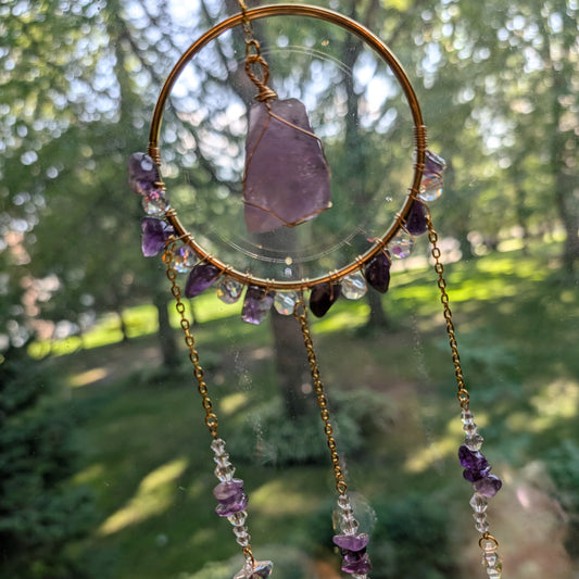 Raw Crystal Sun Catcher