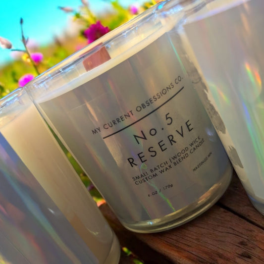 No. 5 Reserve Classic Aura Wood Wick Candle