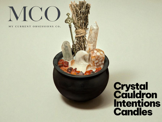 Renewals, Rebirth & Energy Work - Crystal Cauldron Intensions Candle
