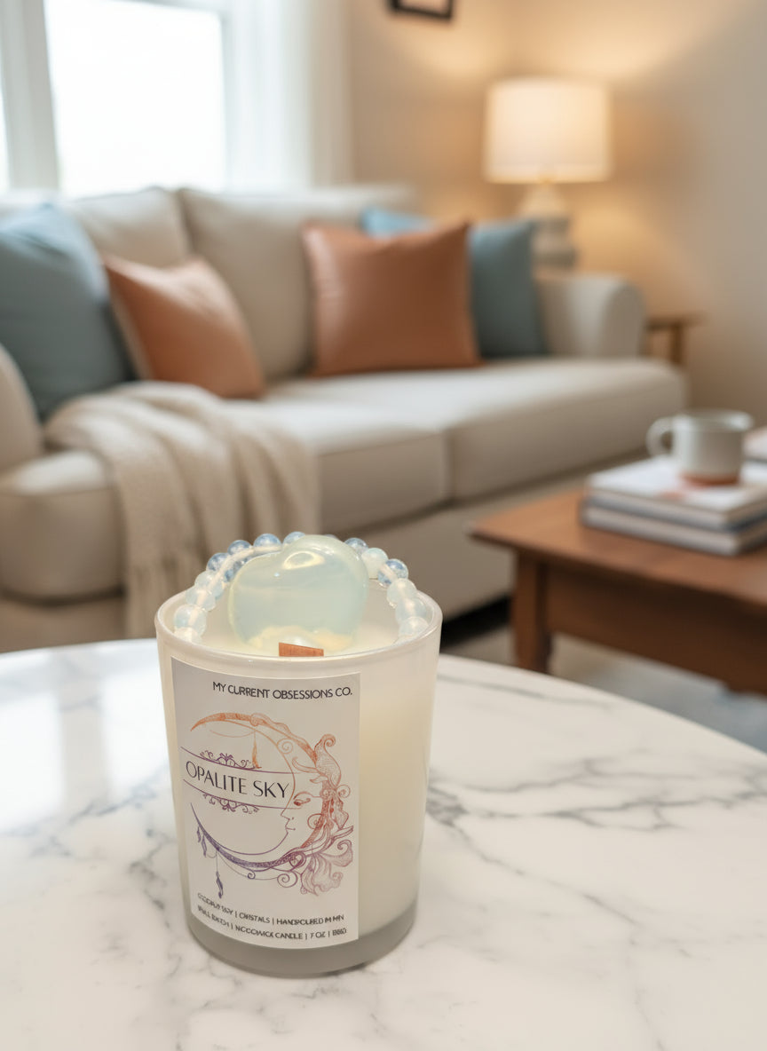 Opalite Sky Candle - The TS Collection